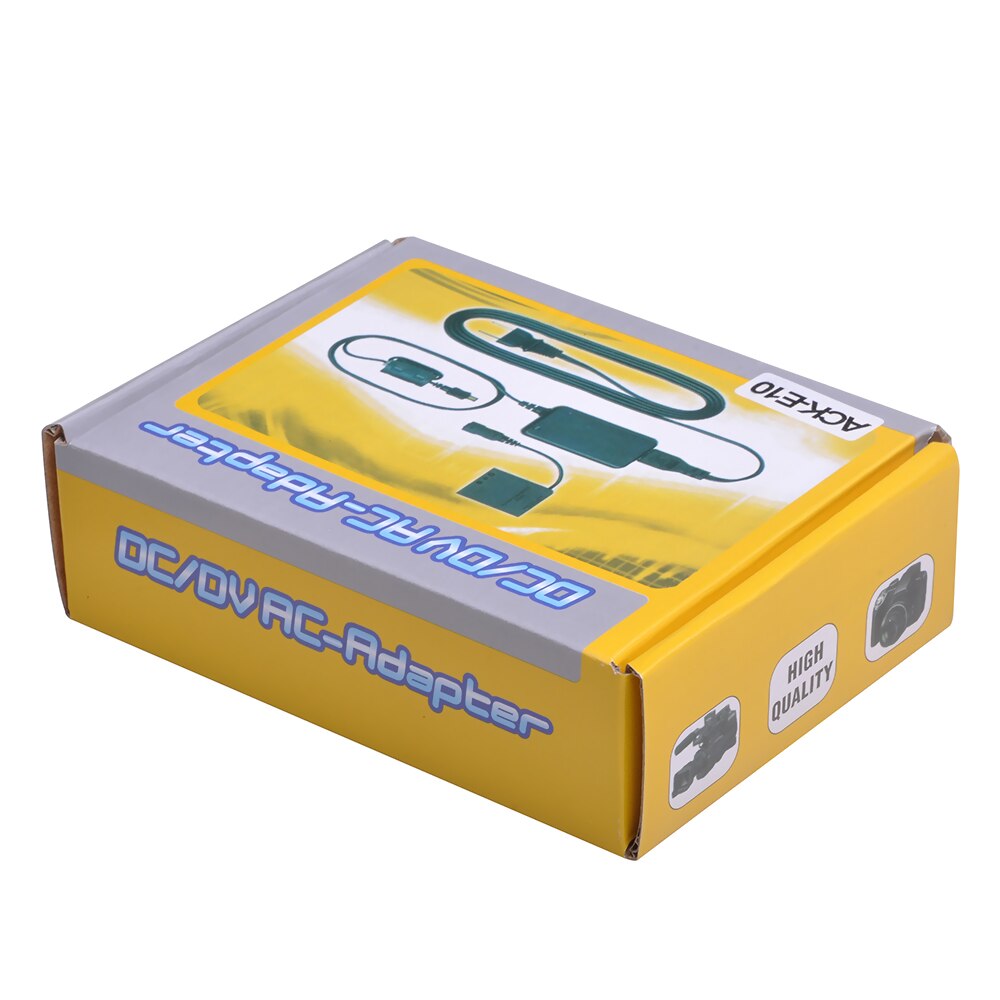 ACK-E10 DC Power AC adaptador para Canon LP-E12 batería EOS Rebel T3 T5 T6 T7 T100 beso X50 X70 X80 EOS 1100D 1200D 1300D 1500D