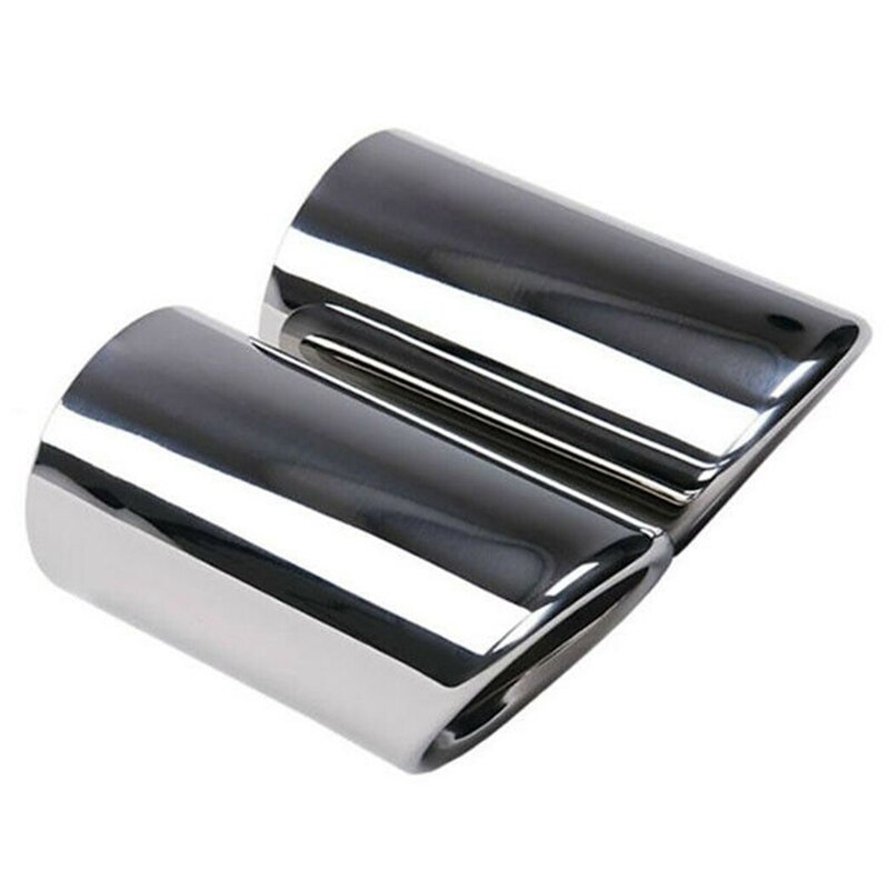 2 sztuk/zestaw chromowanie tłumik wydechowy ze stali nierdzewnej końcówki rur dla-A1 A3 A4 TT