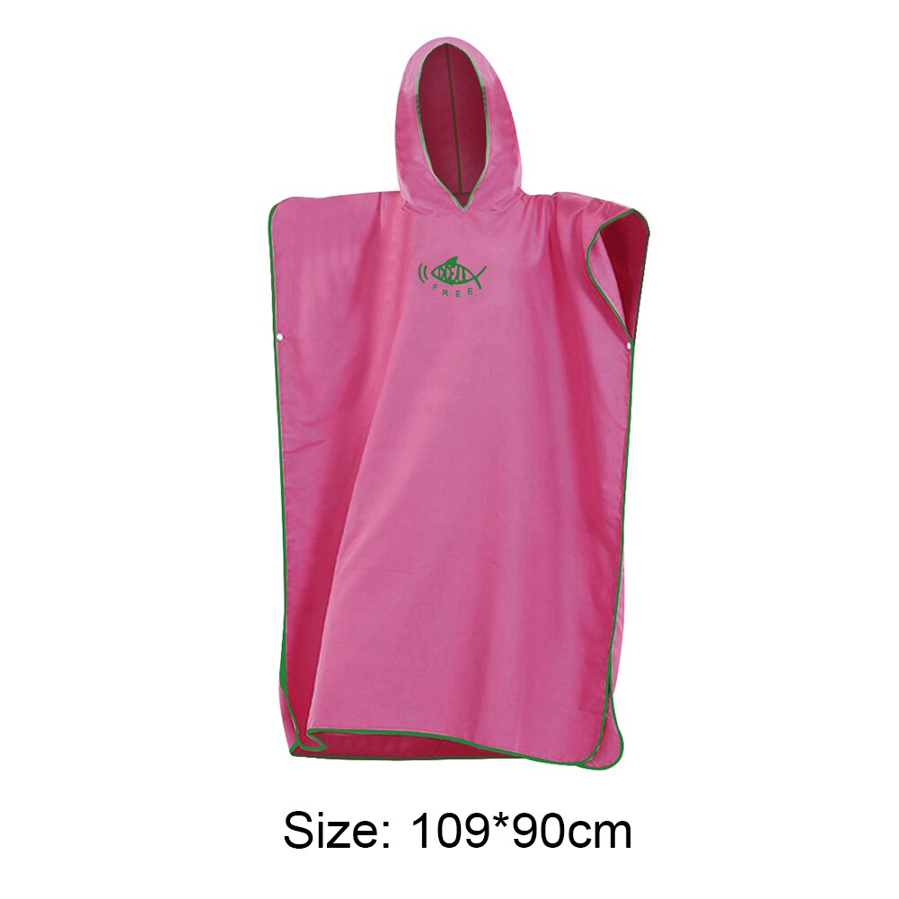 Surfing Vacation Adults With Hood Poncho Robe Robe Sunscreen Water Absorb Quick Drying Swimming Wetsuit Changing Outdoor