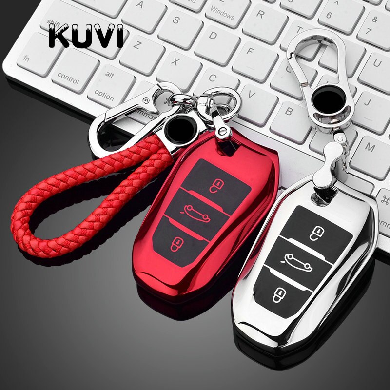 Smart fjärrkontroll för bilnyckel fob till peugeot 508 301 3008 4008 407 408 citroen  c5 c6 c4l cactus  c3xr ds nyckelring