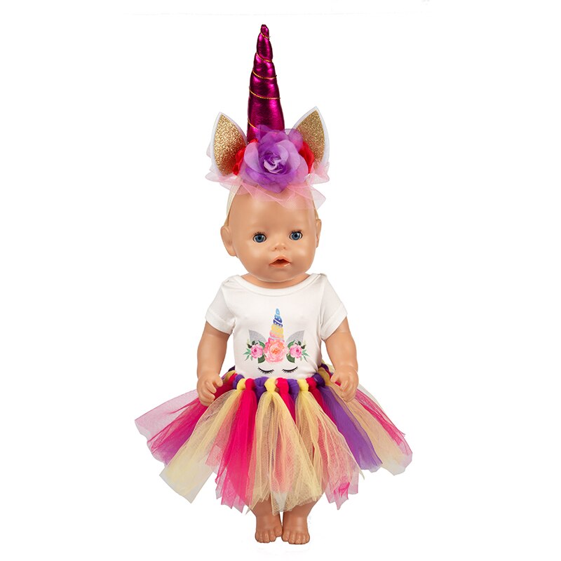 Fit 18 inch 43cmDoll Clothes Born Baby Doll Yellow... – Vicedeal