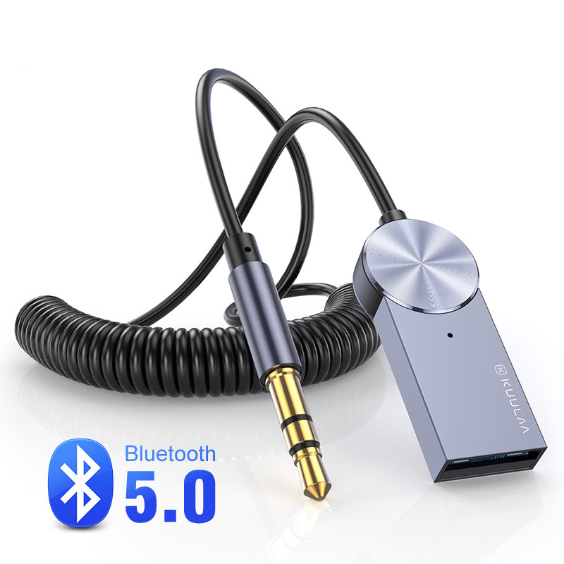 Baseus Aux Bluetooth-compatible Adapter Dongle Cable 3.5MM Jack Aux Bluetooth-compatible 5.0 Receiver