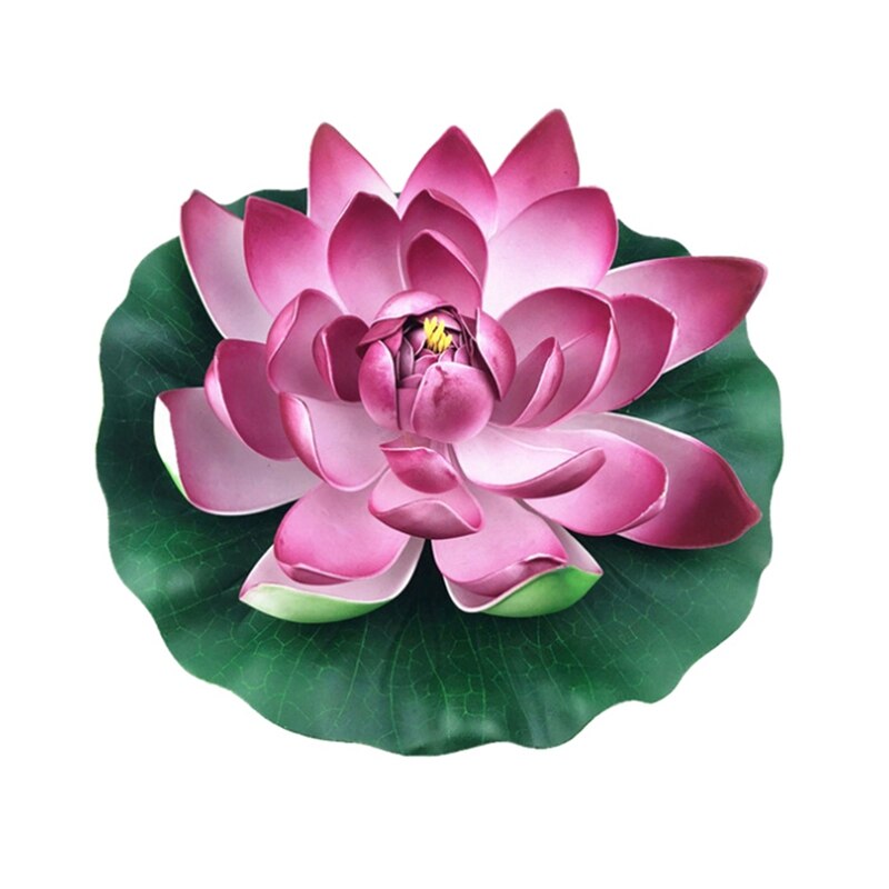 Pool Fish Tank Simulation Flower Decoration Simulation Water Lily Outdoor Garden Sculptures: 12