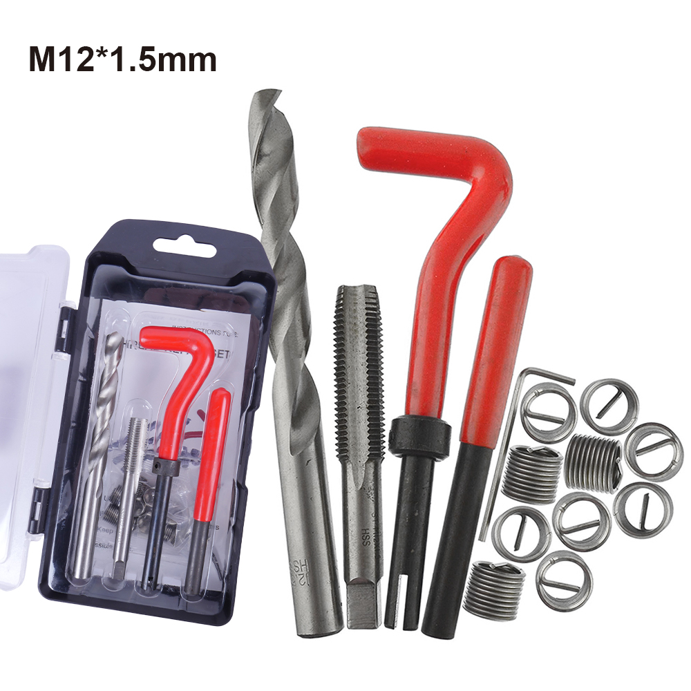 Gewinde-Reparatur-einstellen M4/M5/M6/M7/M8/M9/M10/M12/M14 Metrisches Gewinde-Reparatur-Einsatz-einstellen für beschädigte Gewinde und automatische Reparatur: Blau