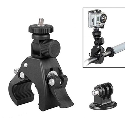 Para accesorios gopro para bicicletas, bicicleta, motocicleta, montaje en manillar, ajuste de trípode para Go Pro Hero 3 + 4 5 Xiaomi Yi II 4K Sjcam S: D style