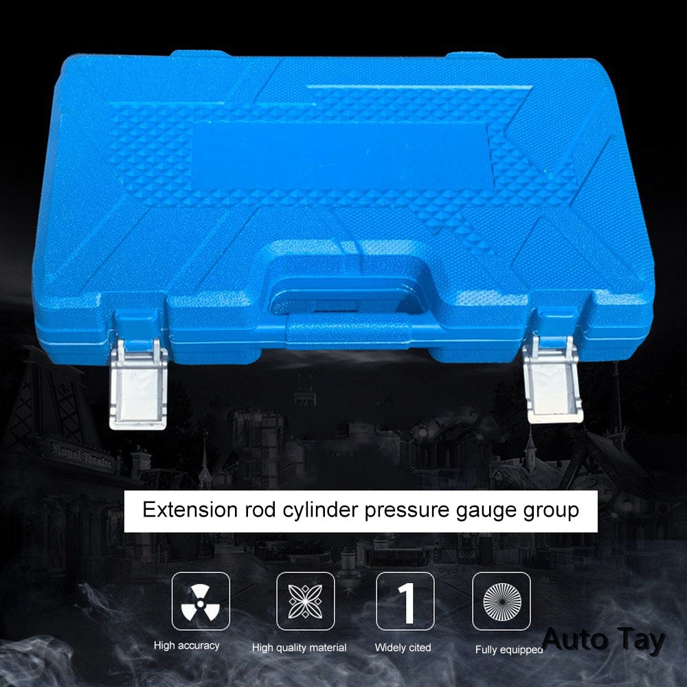 Compression Tester Professionelle Benzin Benzin Motor Zylinder Compression Tester Kit Zylinder Tester Mit M10 M12 M14 M16 M18