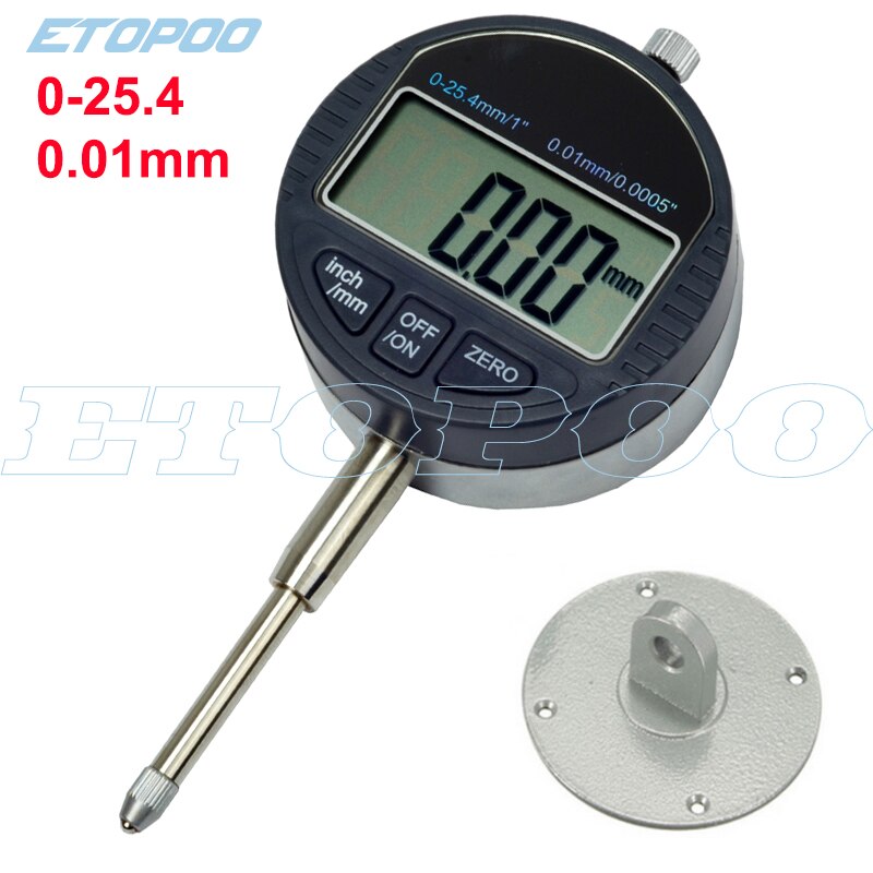 811-1 LCD Display Unit Resolution 0.01mm 0.001mm USB digital indicator digital display monit electronic indicator 0-12.7mm/25.4: 0-25.4x0.01mm