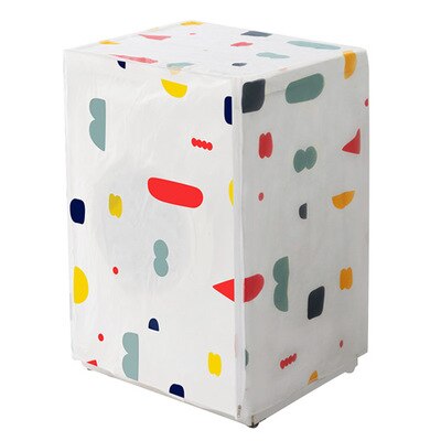 Tarpaulin Waterproof Washing Machine Cover Thickening Sunscreen Dust Cover Pulsator Geometric Blending: drum B