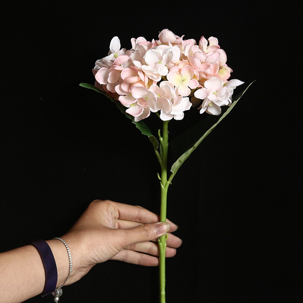 46cm Silk Artificial Flowers Hydrangea Wedding Decoration White Artificial Flowers Spring Hydrangea Wedding Flowers Decoration: B