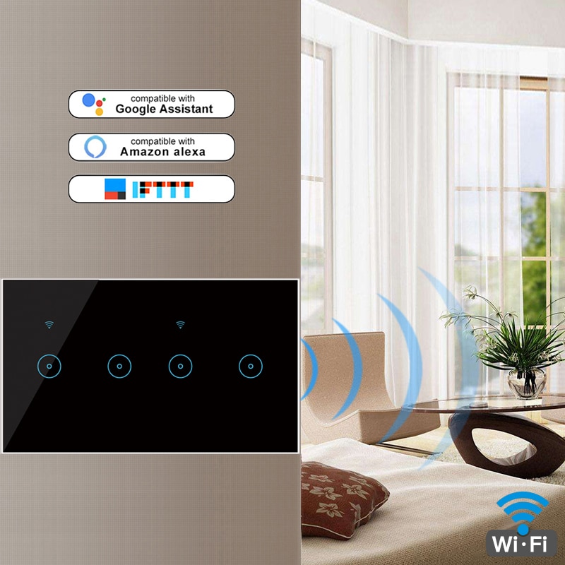 EWelink-enchufe inteligente de pared con Wifi y 4/5/6 entradas, Control por voz, funciona con Alexa, Google Home