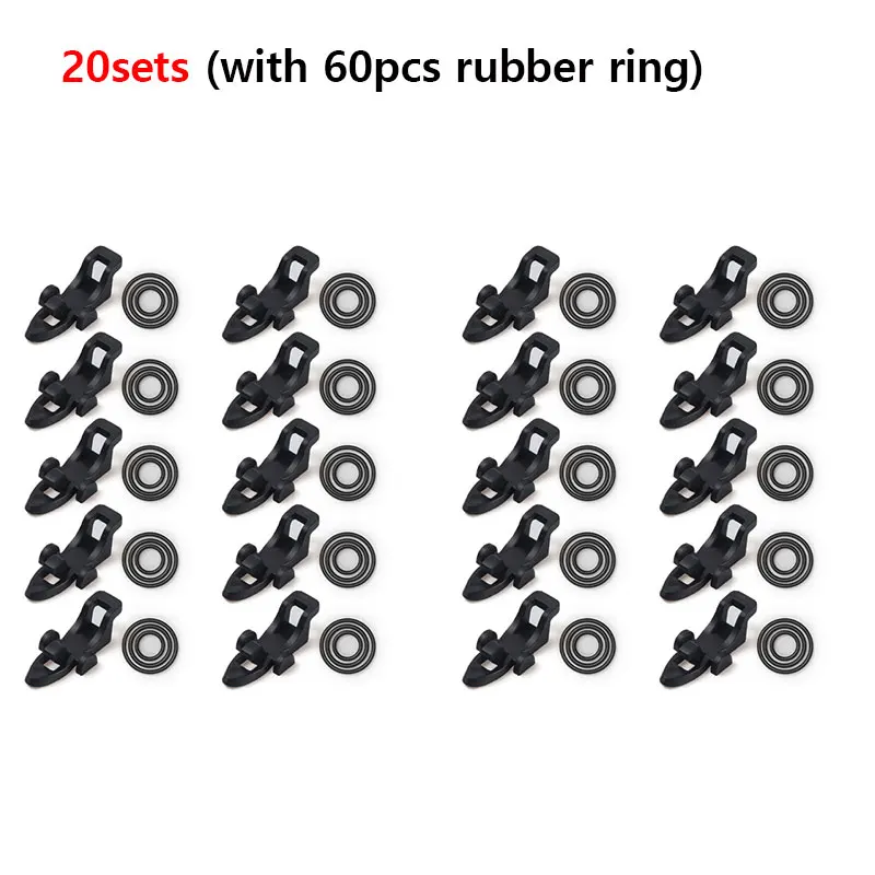 10-30pcs Fishing Rod Pole Hook Keeper Lure Bait Holder Lure Accessories Jig Hooks Safety Keeping Holder Fishing Tool: SKY BLUE