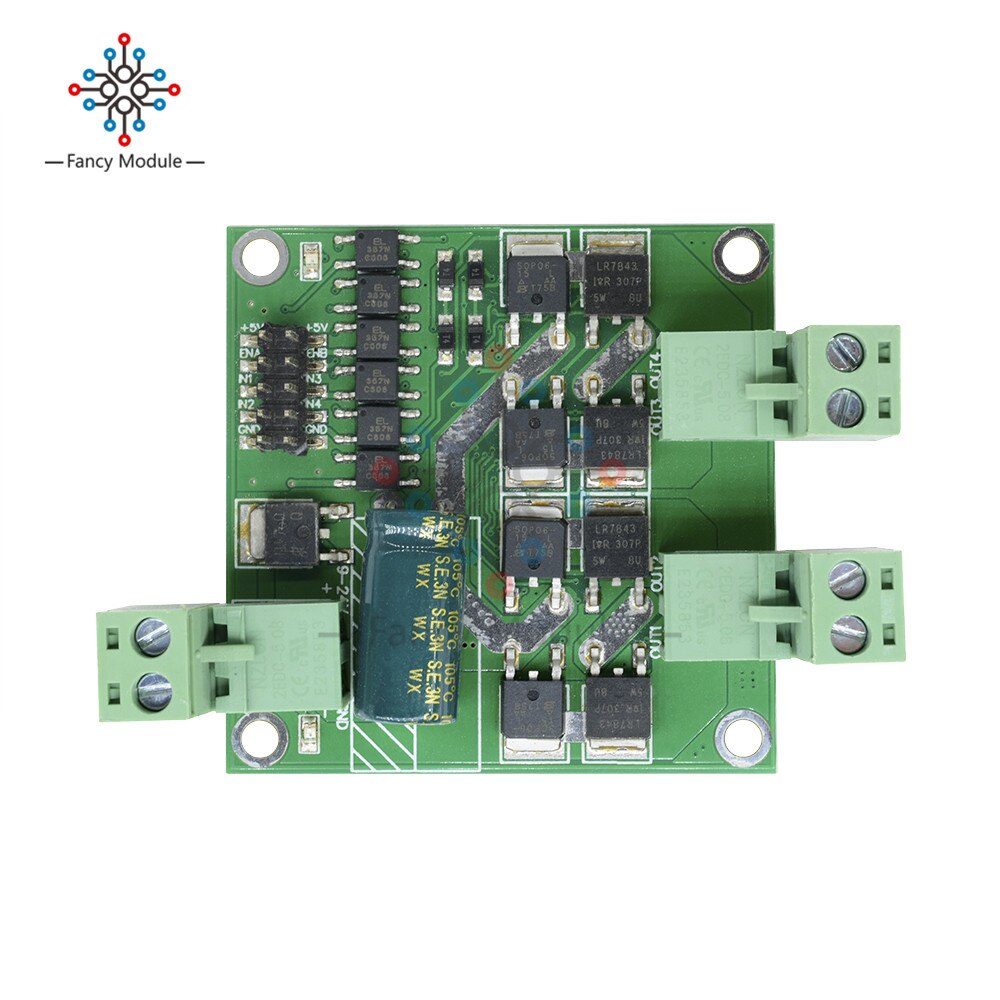 Podwójny moduł sterownika silnika prądu stałego deska robić chleba mostek H L298 sterowanie układami scalonymi DC 12-24 V 7 A 160 W