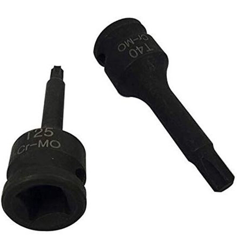 7 pièces embouts à douille à Impact 3/8 pouces pilote métrique étoile Torx Hex Spline tournevis à cliquet jeu de douilles outils