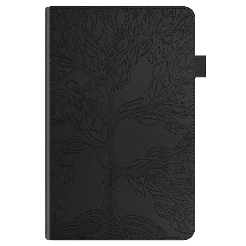 Tablet Case for iPad 8th 7th Gen 10.2" - Embossed Leather Folio Cover - Shockproof & Anti-Dust: Black / For iPad 7 10.2 2019