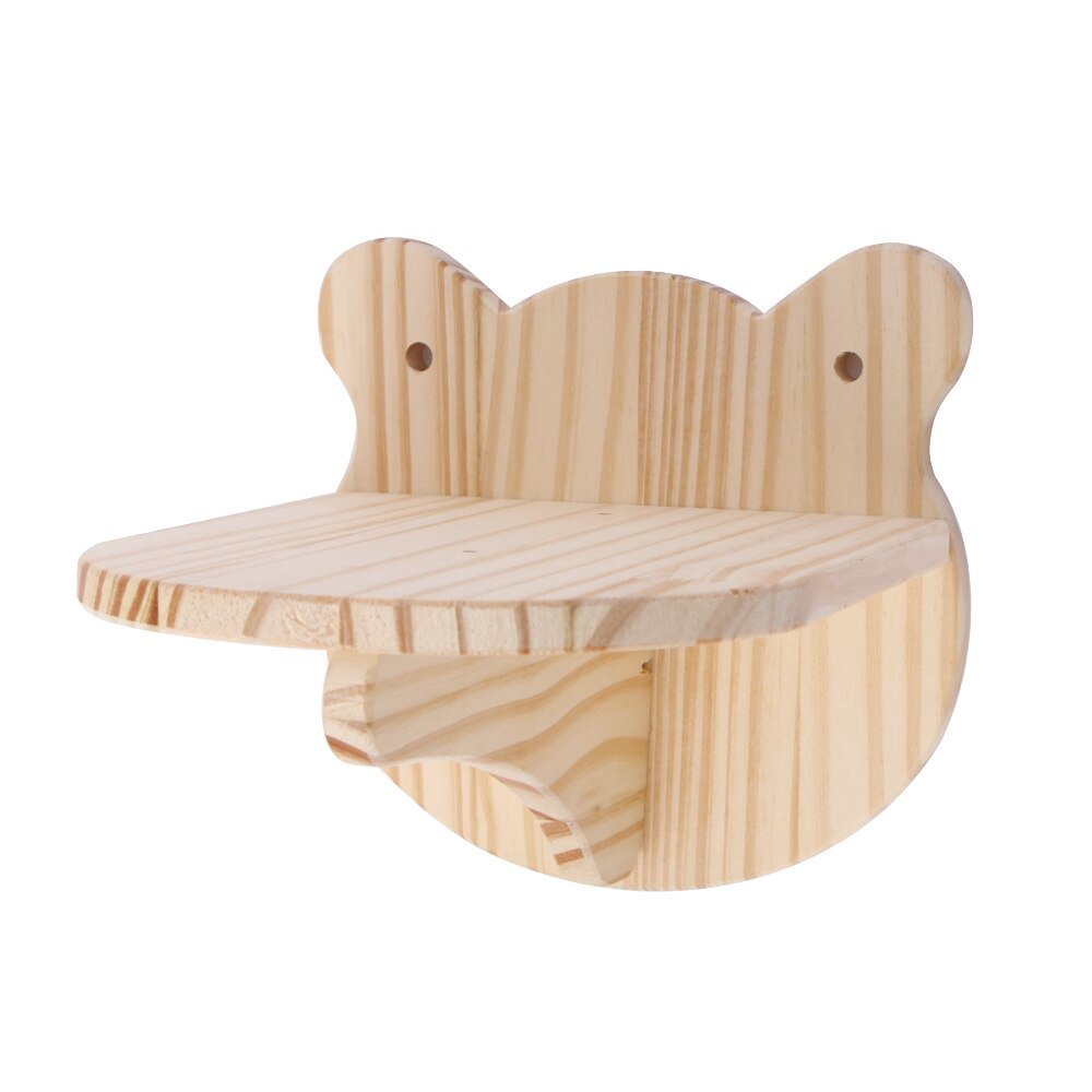 Cat Ladder Steps Pet Cat Wall Mount Staircase Climbing Shelf DIY Cat Wall Cat Climbing Platform Wooden Cat Jump Bridge Pet Toy