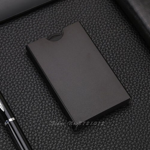 Casual Slim Pull UP Credit ID Card Holder Cards Case Thin Cardholder for Men Women: black