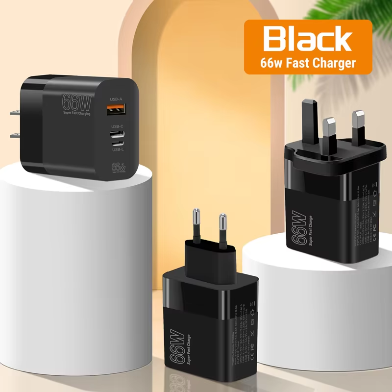 Xiaomi 66W Super Fast Charging Adapter PD Reverse Charger Suitable For Apple Huawei Xiaomi EU/US/UK Standards Phone Adapter