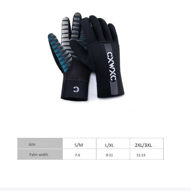 CXWXC Neoprene Diving Gloves - 3mm Thermal Winter Mittens for Snorkeling, Scuba, Surfing, Kayak