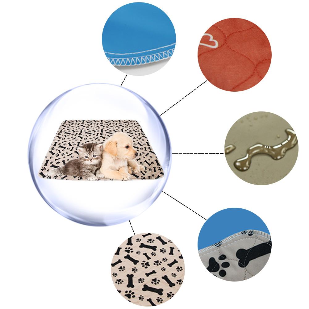 3-capas almohadillas para orinar para perros reutilizable absorbente impermeable perro PiS de gato cama almohadilla de alfombra de orina para mascotas Mat