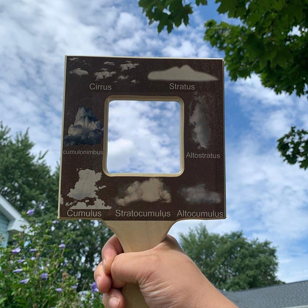 4pcs Nature Guide Finder Nature Viewfinder Double Sided And Common Painting Wood Drawing Foliage Aids Identify Types Tool C K1w2