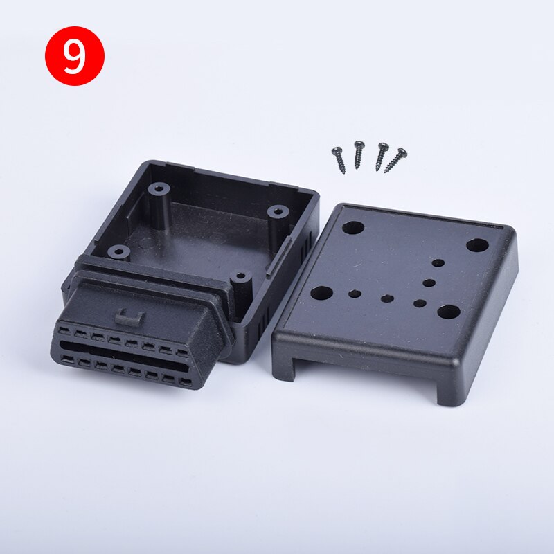 Automotive OBD2 Schweißen Weibliche Diagnose Interface 16pin Stecker OBD2 Gehäuse OBDII Montage
