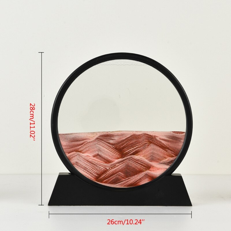 Moving Zee Sandscape 3D Zand Art Foto Glas Deep Motion Display 12&quot;