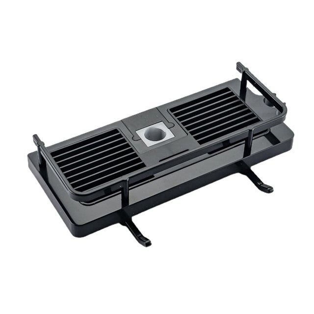 Shower Storage Rack Bathroom Organizer Pole Shelves Shampoo Tray Stand Single Tier No Drilling Lifting Bathroom Accessories: Black Round Hole