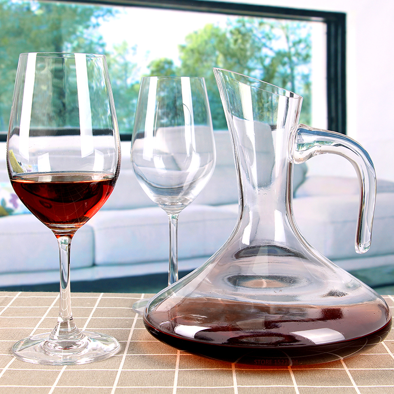 Versterkt Glas Wijn Decanter Loodvrij Decoratieve Rode Wijn Karaf Beluchten Wijn Schenker Luxe Wijn Accessoires Handgeblazen