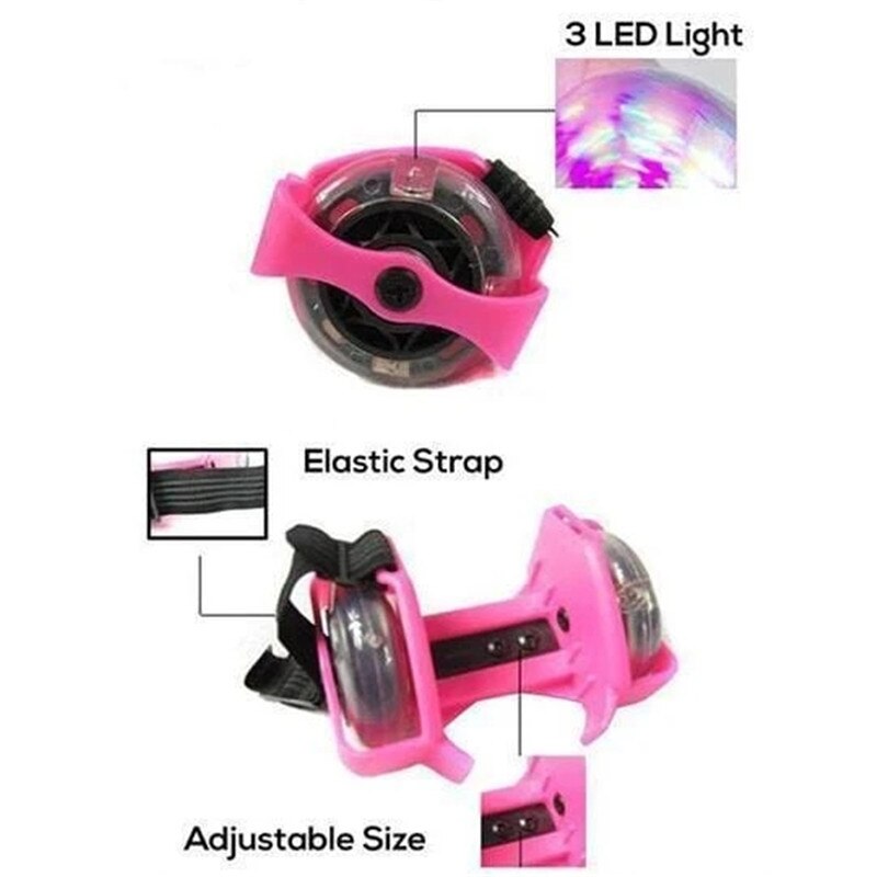 Colorful Flashing Pulley Adjustable Whirlwind For Kids Flash Wheels Heel Adjustable Simply Durable Outdoor Skating Shoes