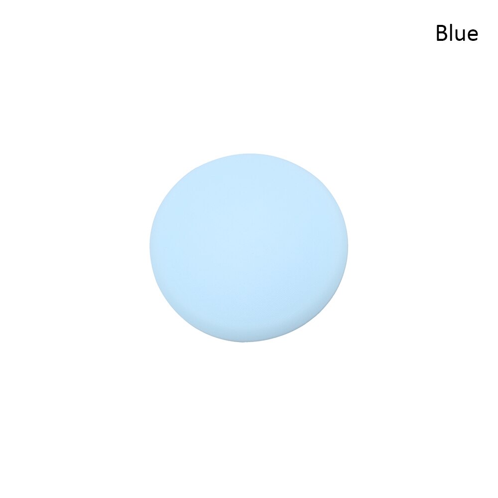 Bloc de protection mural pour poignée de porte, 1 pièce de 4cm, Anti-choc auto-adhésif en caoutchouc de Silicone rond pour porte Anti-collision, autocollant antidérapant: blue