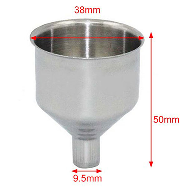 6 Piece Stainless Steel Flask Funnel Set, Small (6 pcs)