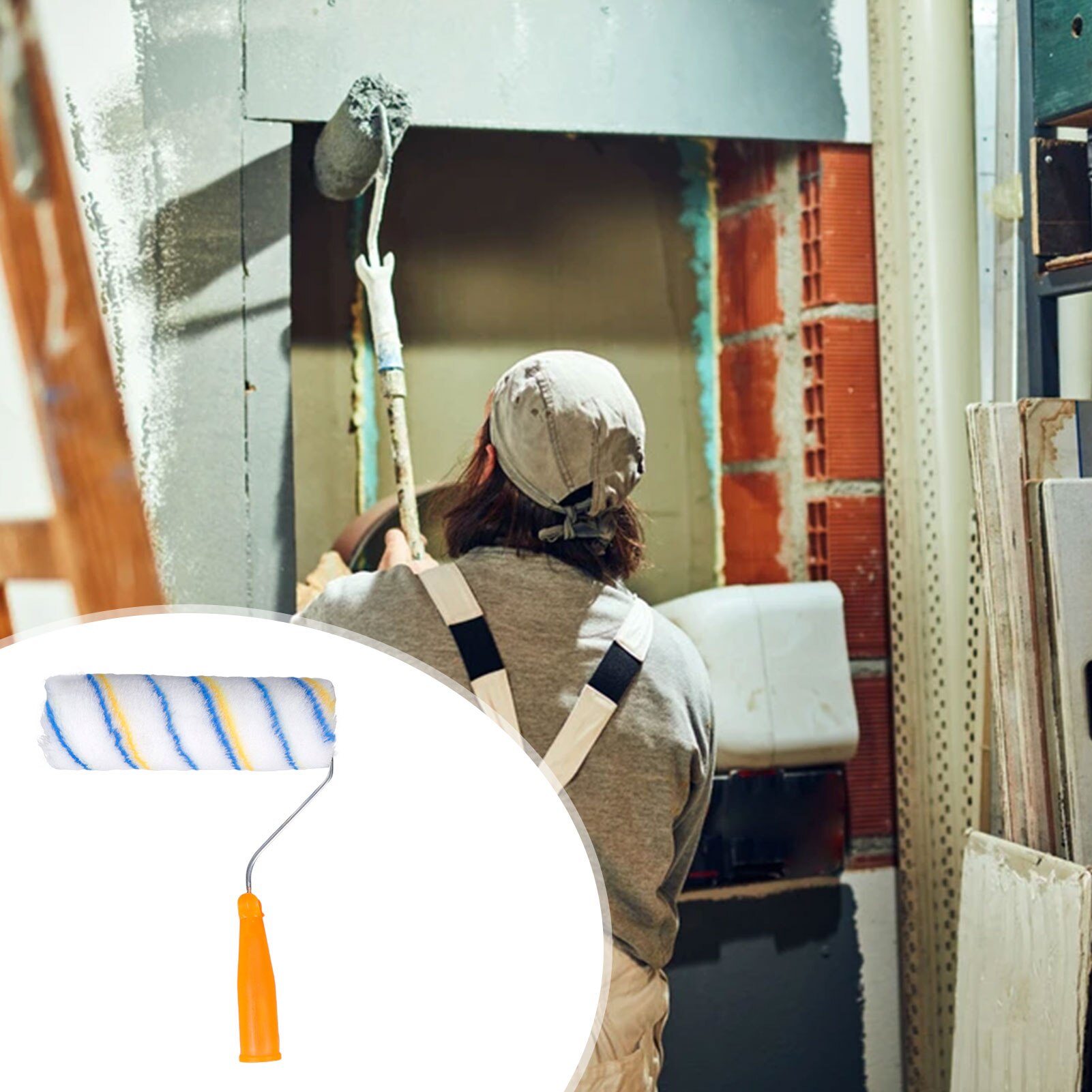 Clean Cut Proffesional Paint Roller Paint Edger with Brush Tool Multifunctional for Home Room Wall Ceilings painting tool