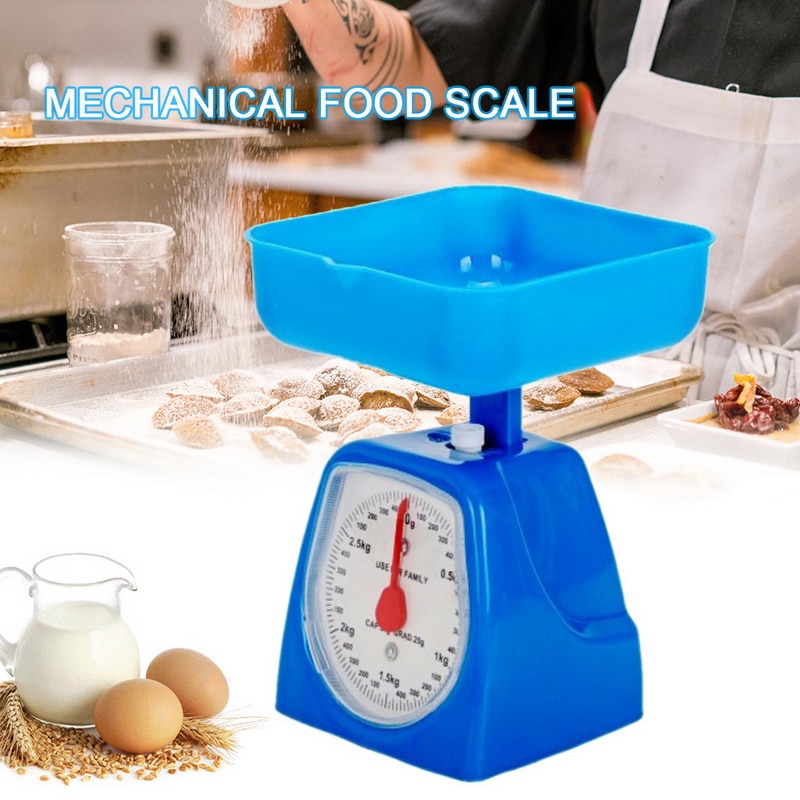 Kitchen Mechanical Dial Plastic Scale Analog Scale with Removable Bowl Food Balance Measuring Weight Kitchen Weighing Tools