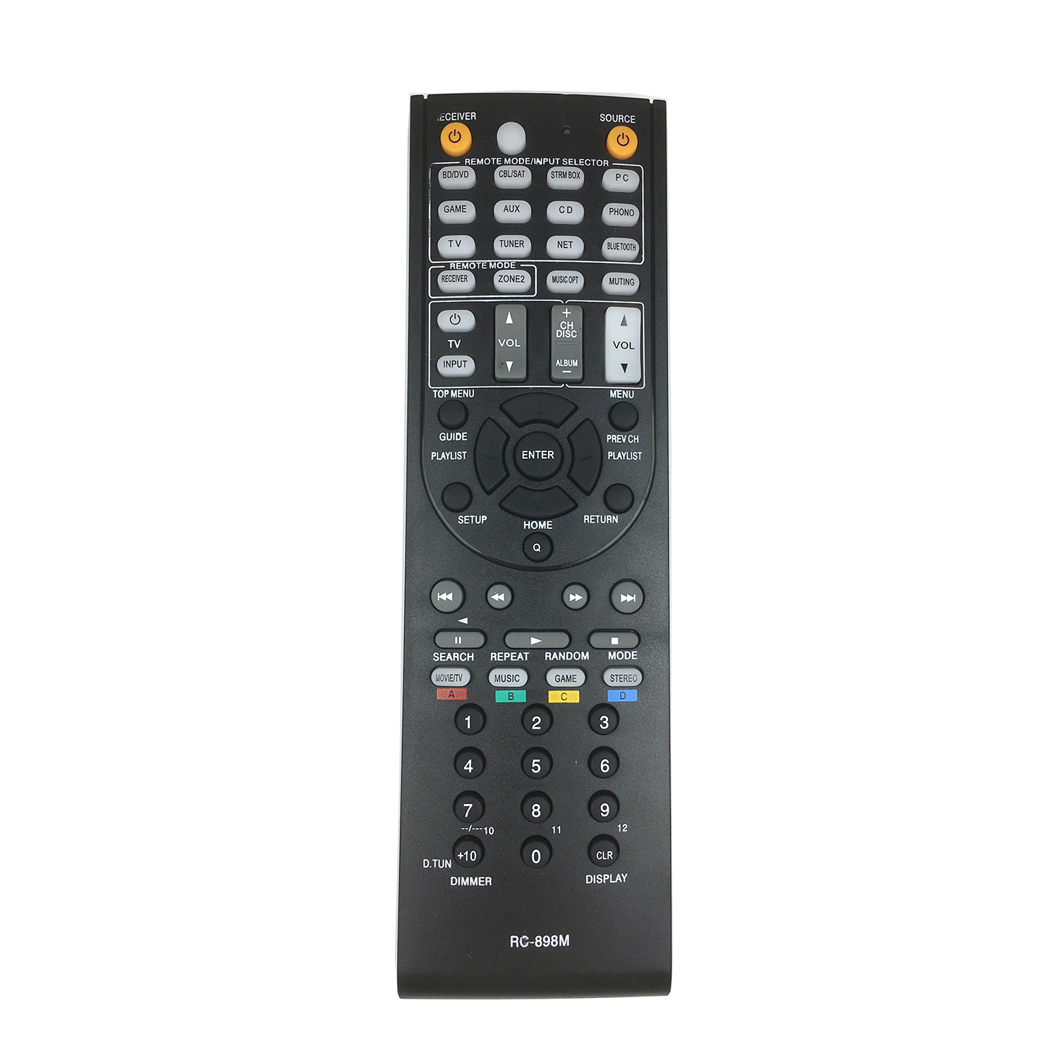 RC-898M Replace Remote Control for Onkyo AV Receiver RC-897M RC-900M RC-911R RC-928R TX-NR747 TX-NR545 TX-NR646