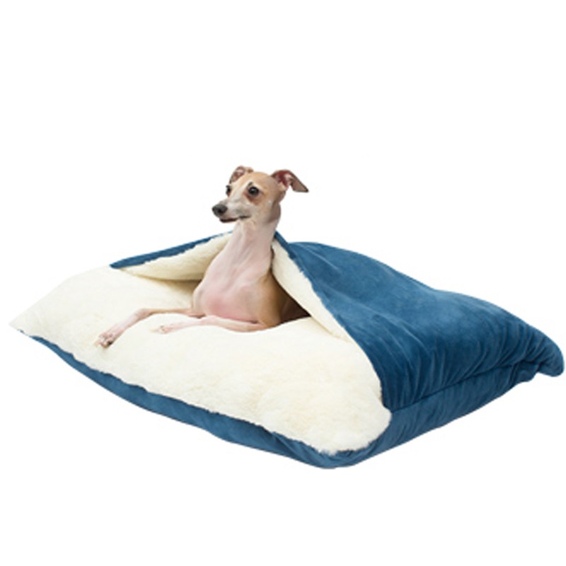 Camas y muebles Cama para mascotas para perros con cubierta extraíble Perrera grande Bolsa cálida para perros con manta Casa para perros grandes Accesorios para mascotas: S / Amarillo claro