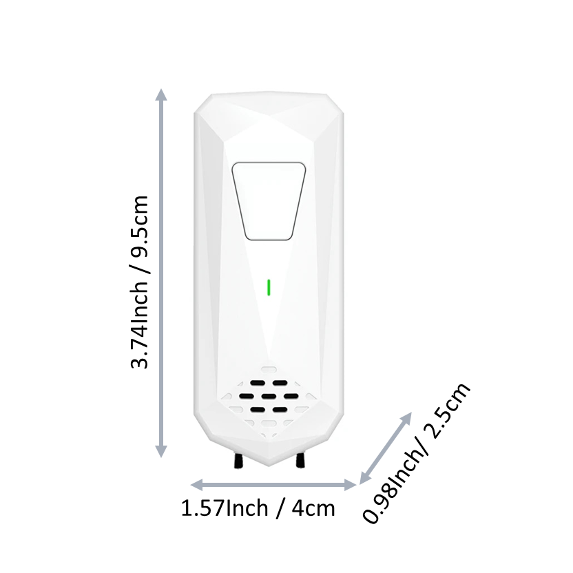 Luftionisatoren für Zuhause, Negativ-Ionen-Generator, leiser Lufterfrischer für Schlafzimmer, Büro, Küche, Plug-in-Mini-Luftreiniger