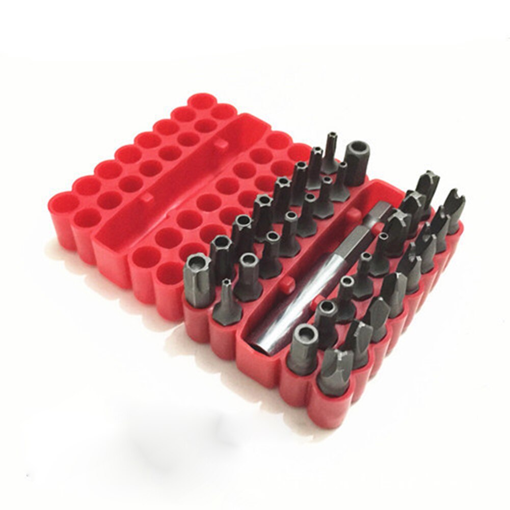 Screwdriver Tool 33 In 1 Hollow Screwdriver Bits Suit Safety Screws Hex Screws Bits