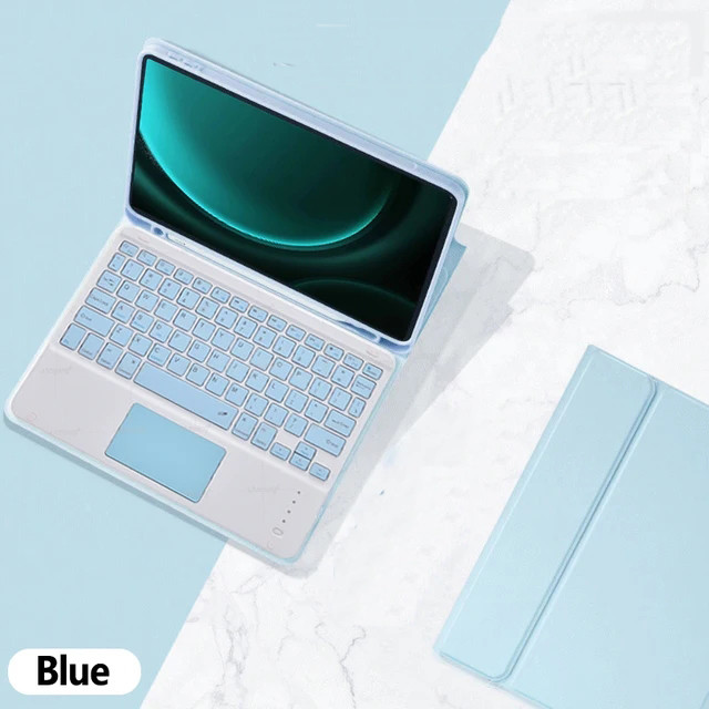 Para el IPad Air 13 2025 M3 M2 para IPad Air 13 pulgadas M2 Pro 12,9 13 funda para teclado de cuero PU con Bluetooth inalámbrico con portalápices: Trece / Negro