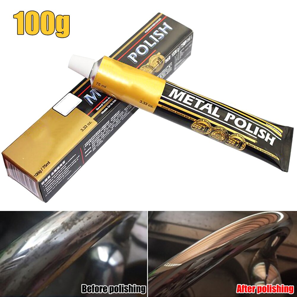 50g/100g Metal Polish Paste for Cars Watch Mirror Wax Grinding Polishing Paste Wax Metalworking Metal Tools: Dark Grey