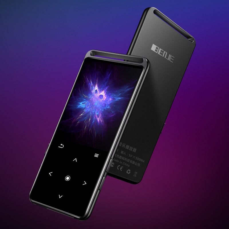 BENJIE Bluetooth 5.0 MP3 Player 16GB HiFi Portable Audio Walkman With FM Radio EBook Voice Recorder MP4 Music Player