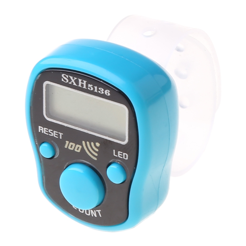 Hand Tally Counter Digital Finger Counter Clickers Resettable Lap Counter Handheld Mechanical Number Click Counter M4YD: SKY BLUE
