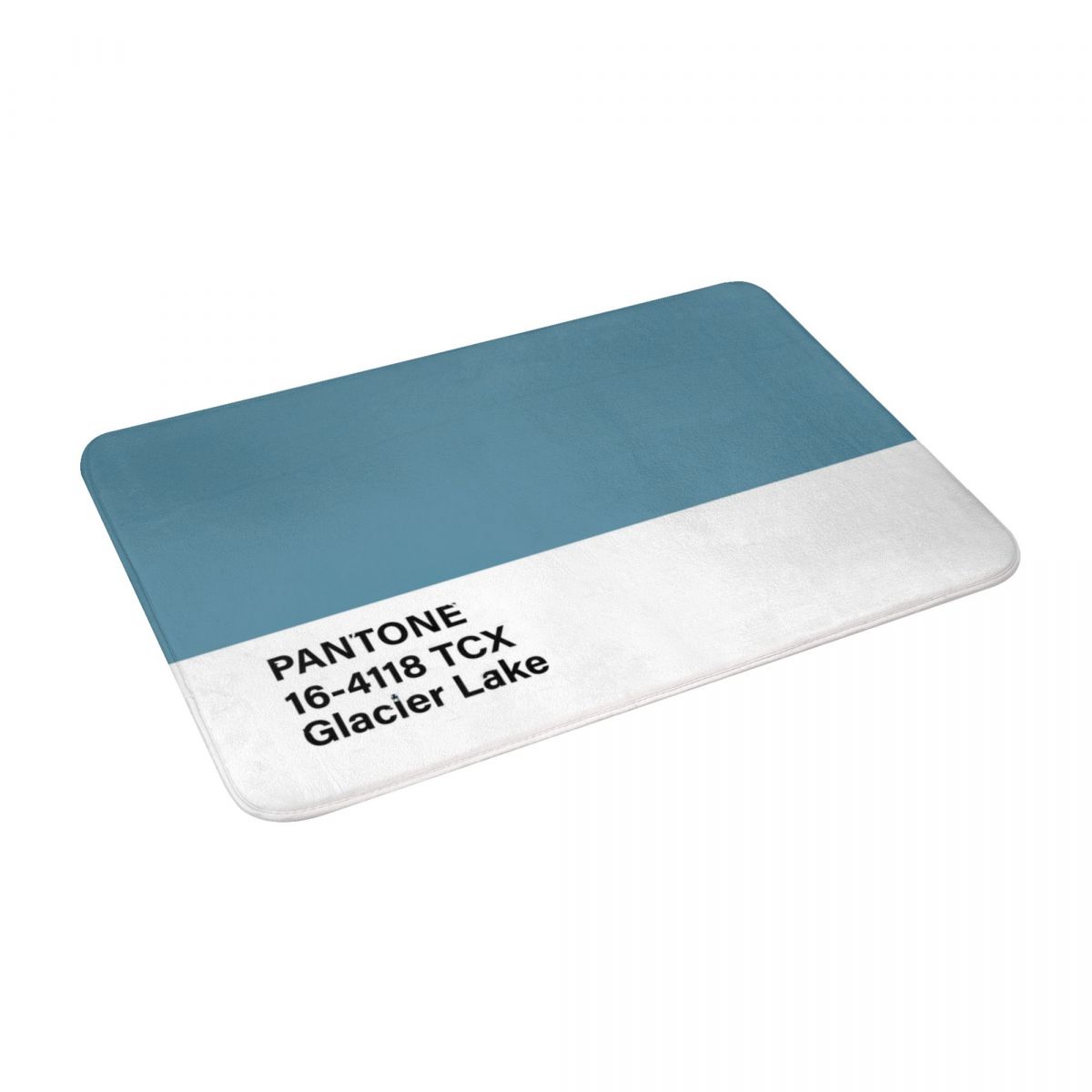 Felpudo Pantone 16-4118 Tcx Glacier Lake, decoración 3D, alfombra de baño, antideslizante, para entrada, sala de estar, cocina, a prueba de agua y aceite