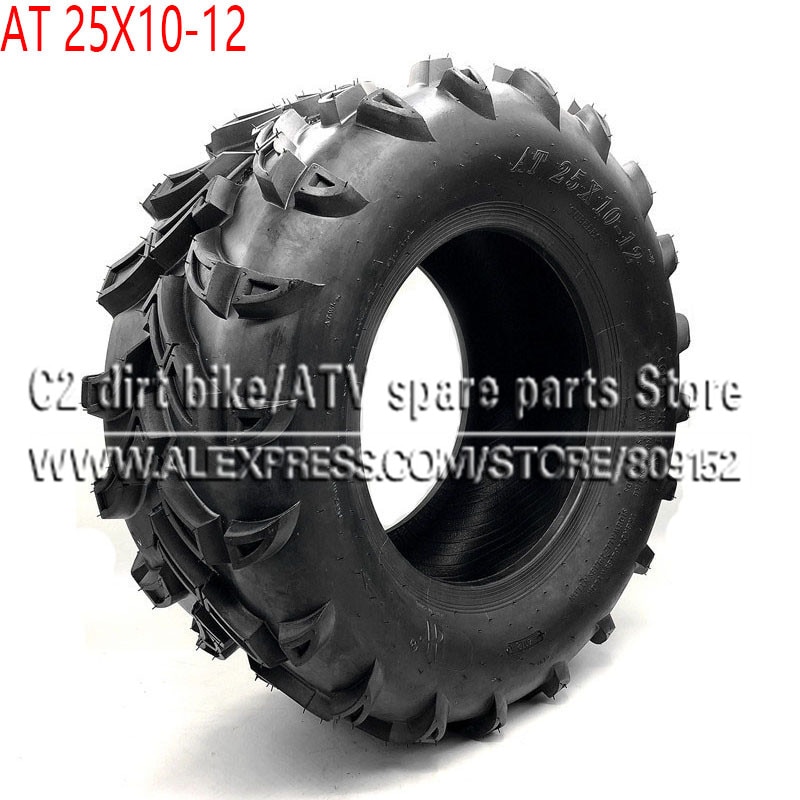 12 tommers atv dekk  at 25 x 10-12 dekk fire hjul kjøretøy off road motorsykkel for kinesiske 150cc 200cc 250cc store atv hjul felger