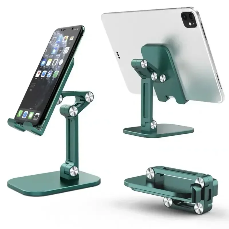 Desk Mobile Phone Holder Stand For IPhone IPad Xiaomi Adjustable Foldable Desktop Tablet Holder Universal Table Cell Phone Stand: Orange