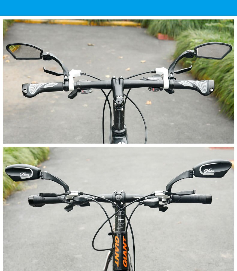 Hafny cykel elektrisk køretøj spejle i rustfrit stål spejl foldbart reflektor tilbehør til cykeludstyr
