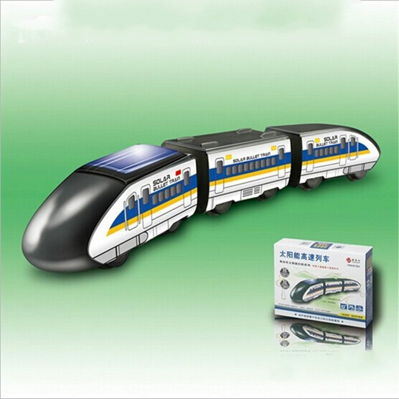 Solar Toy Solar Energy High Speed Train Model DIY Educational Science Toy Students Experimental Toys for