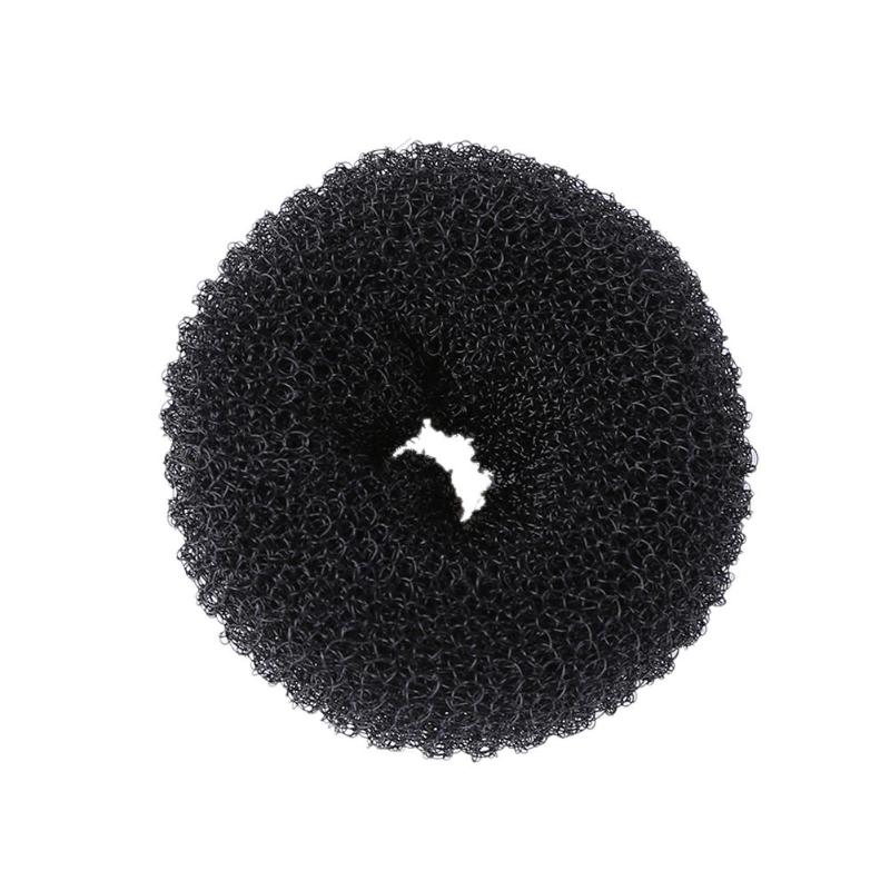 Hair Bun Maker Donut Foam Sponge Easy Big Ring Hair Styling Tools Hairstyle Hair Accessories For Girls Women Lady: M Black