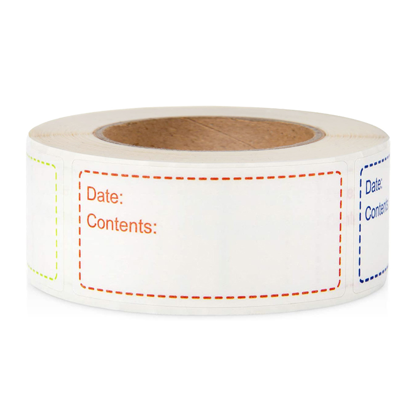 150pcs/roll Food Storage Labels Seasoning Bottle Sticker Refrigerator Freezer Date Content Label Self-Adhesive Kitchen Stickers: Yellow / 150pcs