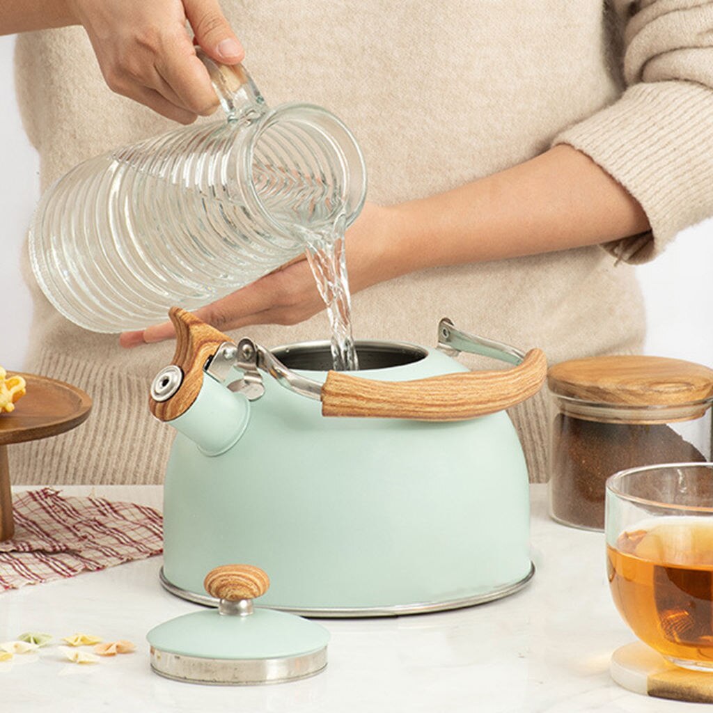 2.5 Liter Fluitje Ketel Kokend Kookgerei Voor Keuken Keramische-Kachel Koffie