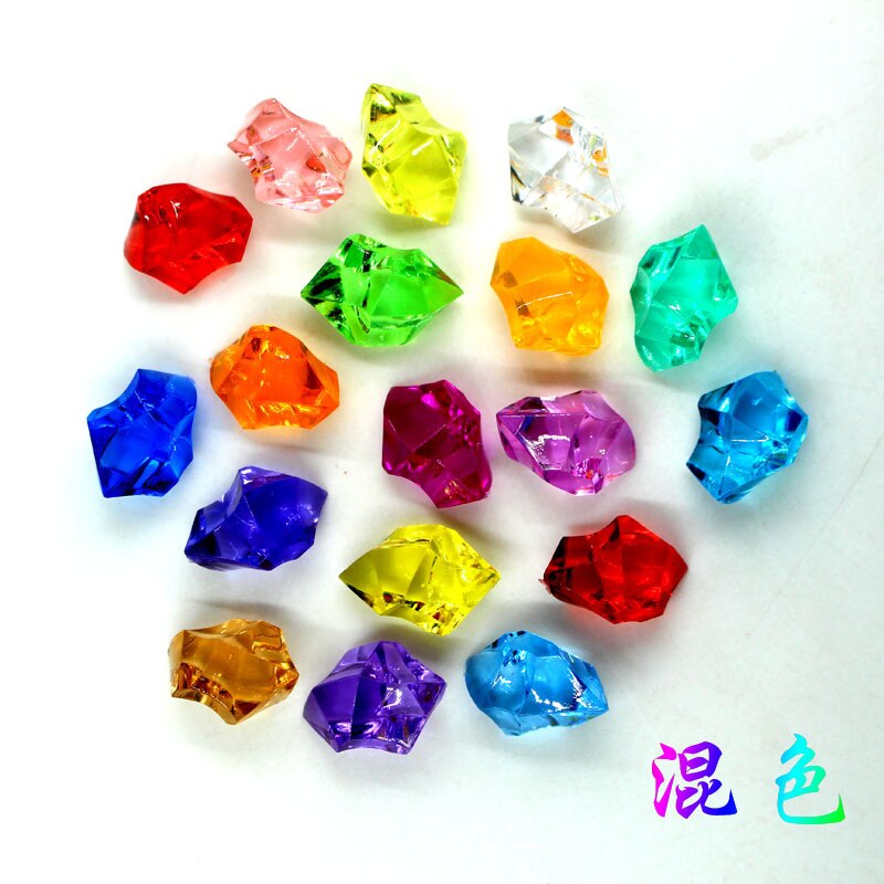 Cristaux en acrylique 250 pièces | Pierre d'aquarium, réservoir de poissons/fournitures de décoration de mariage, de jardin domestique: mix color